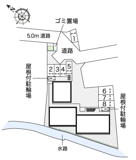 ★手数料０円★枚方市都丘町　月極駐車場（LP）